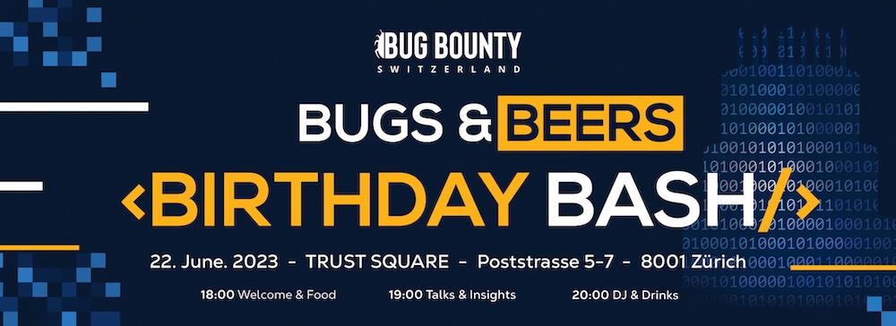 BugsBeers Zuerich BirthdayBash Banner