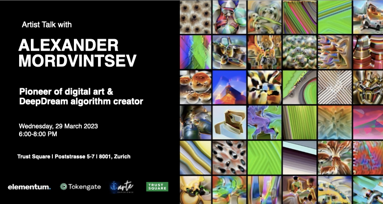 Mordvintsev talks at Trust Square